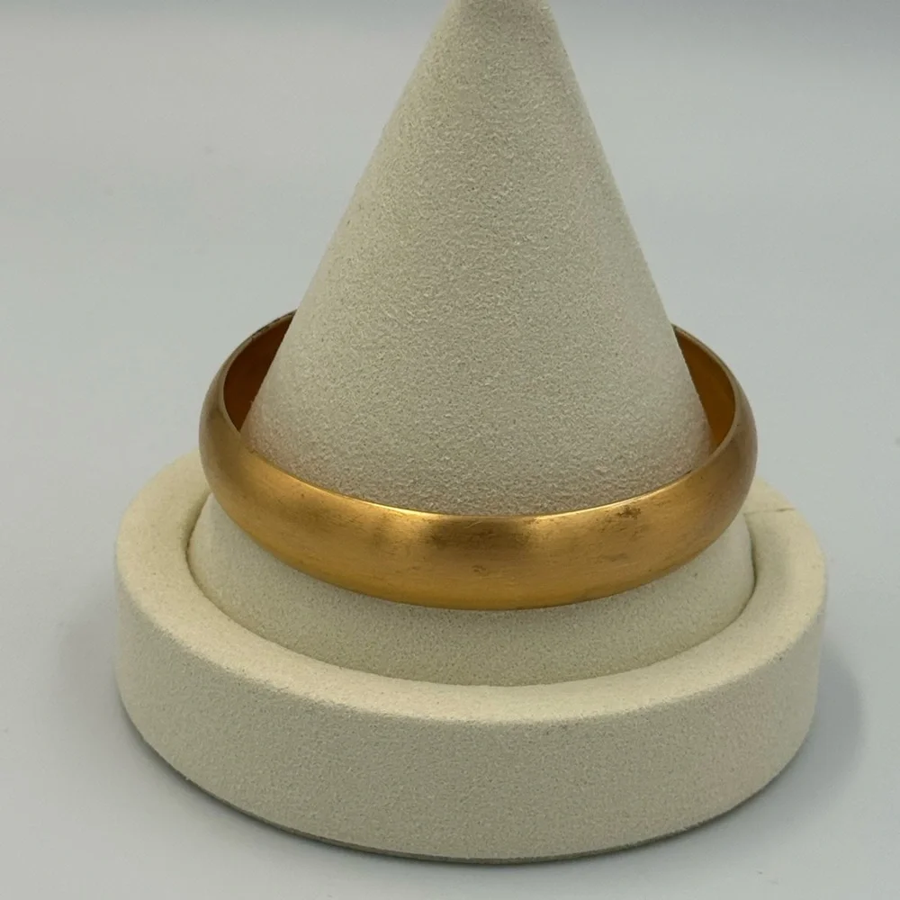 Vintage Gold Tone Bangle Set Nugget Twist Rope &‎ Wide Satin Cuff